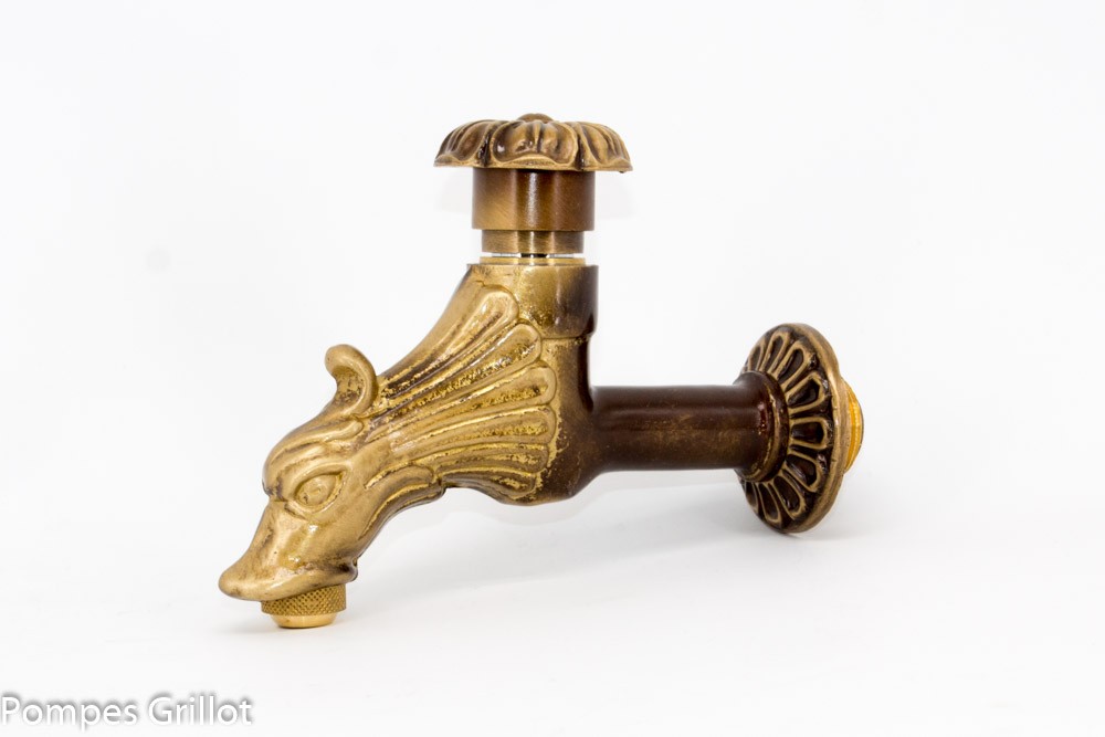 Robinet poussoir temporisé 1/2"’ + Rosace