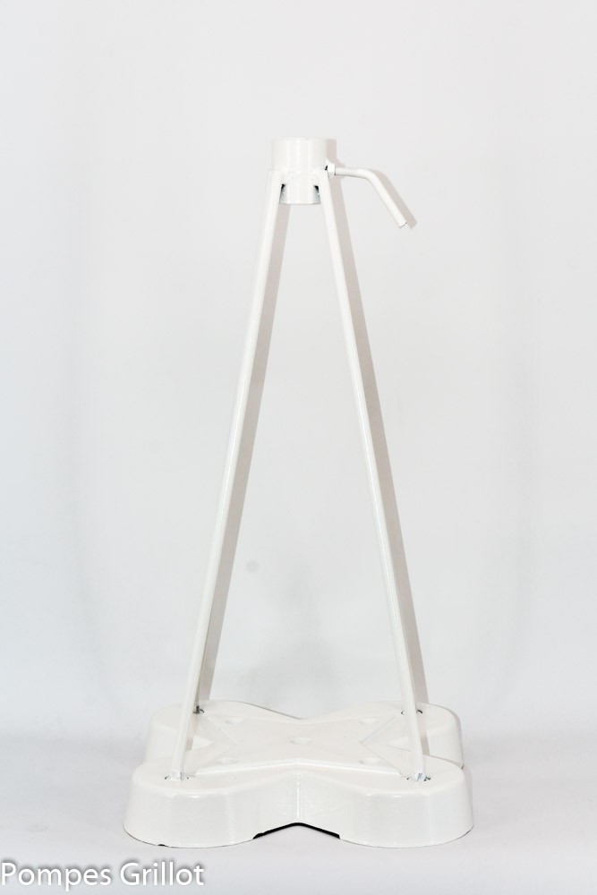Pompes Grillot Pieds de parasol fonte blanc