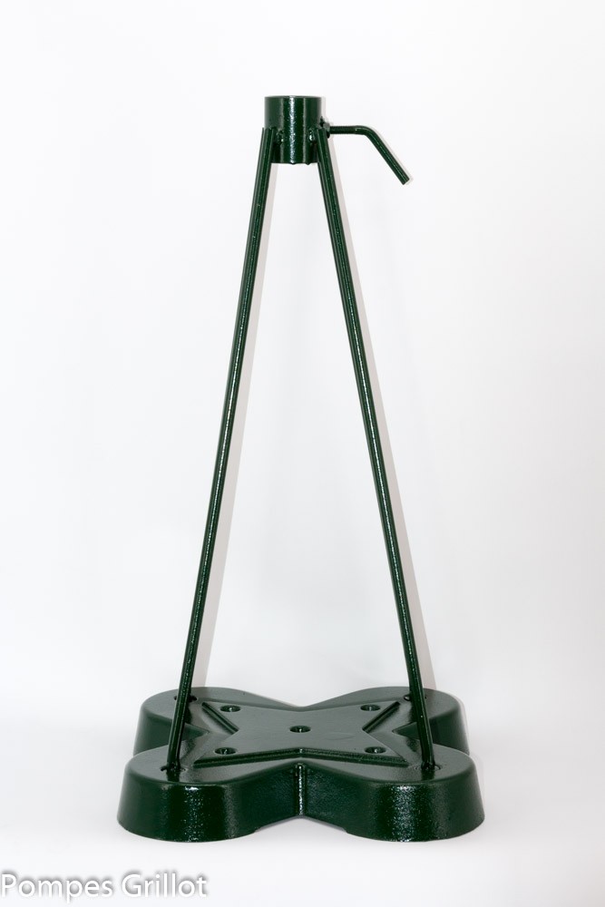 Pompes Grillot pied de parasol retro vert