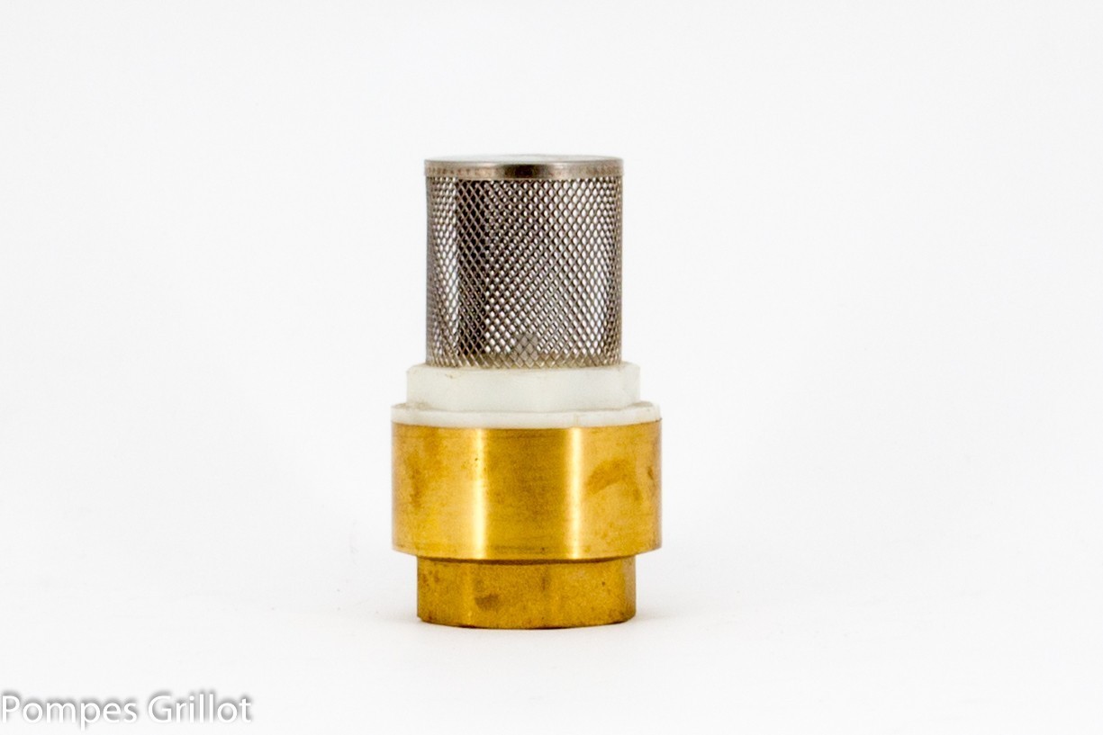 Clapet crépine laiton 40/49 ou 1"1/2